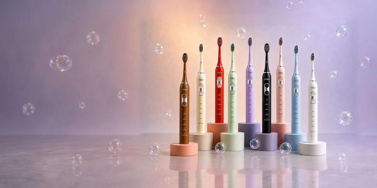 Alviun Sonic+ Toothbrush in nine colours